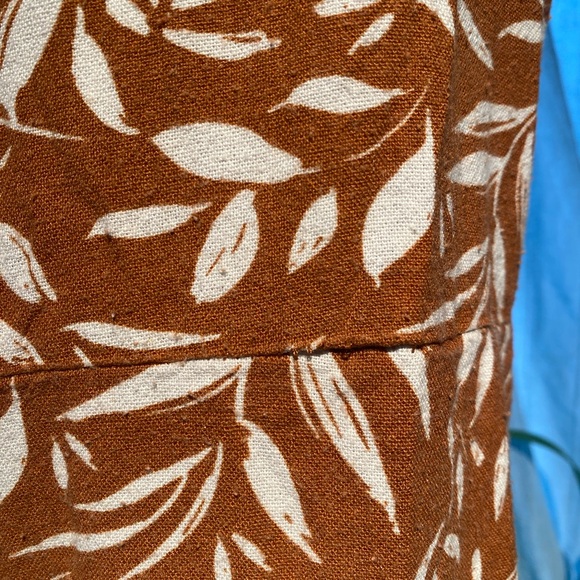 Terracotta and Cream Floral Jumpsuit - Picture 4 of 5